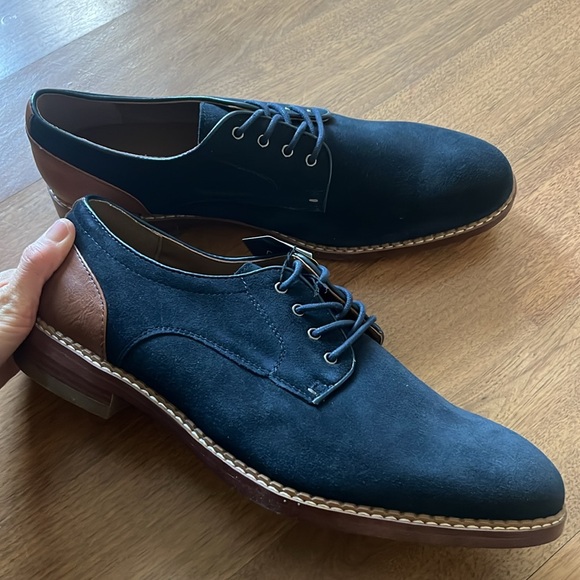 NWT!✨Sonoma men’s dress shoes. Navy brown suede. Size 13 wide. - Picture 8 of 11